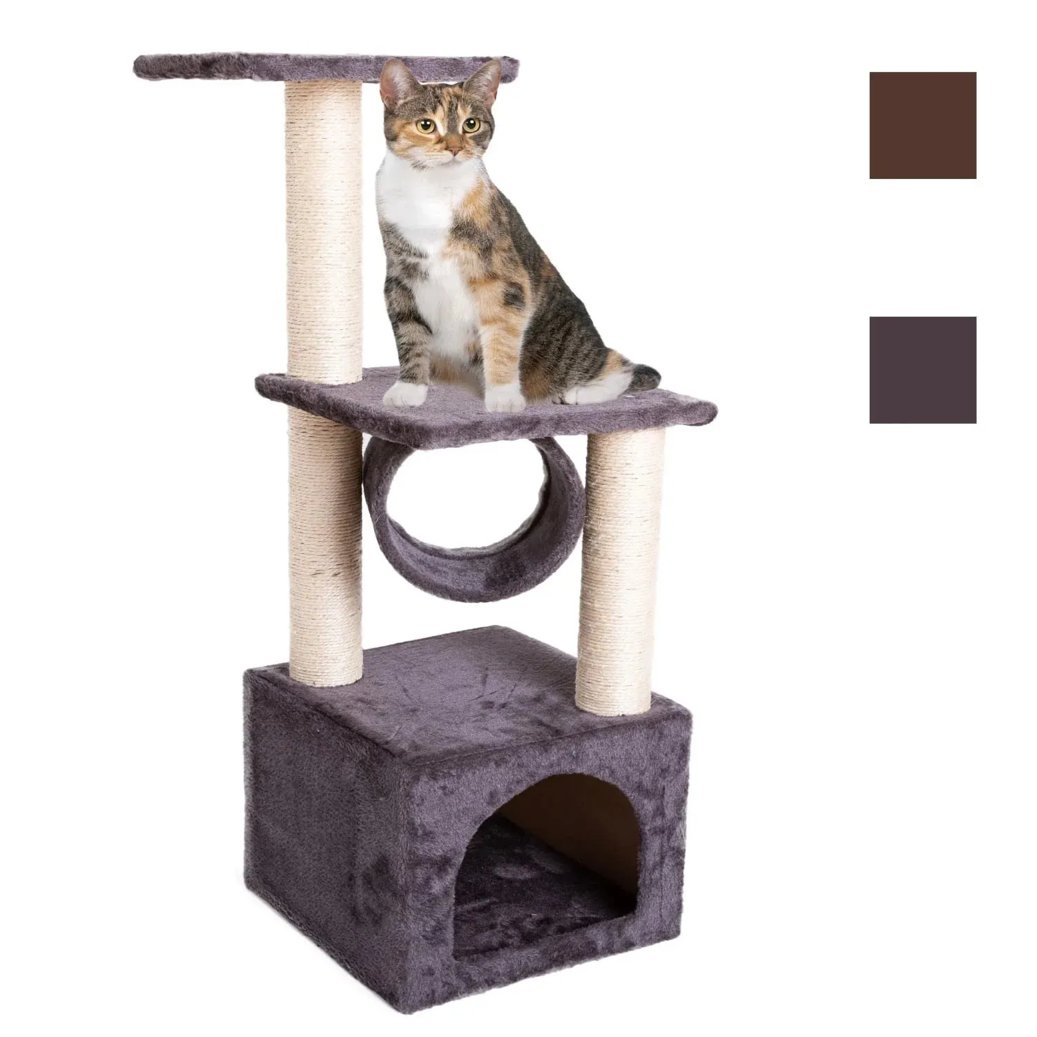 Sisal Rope Plush Cat Climbing Tower