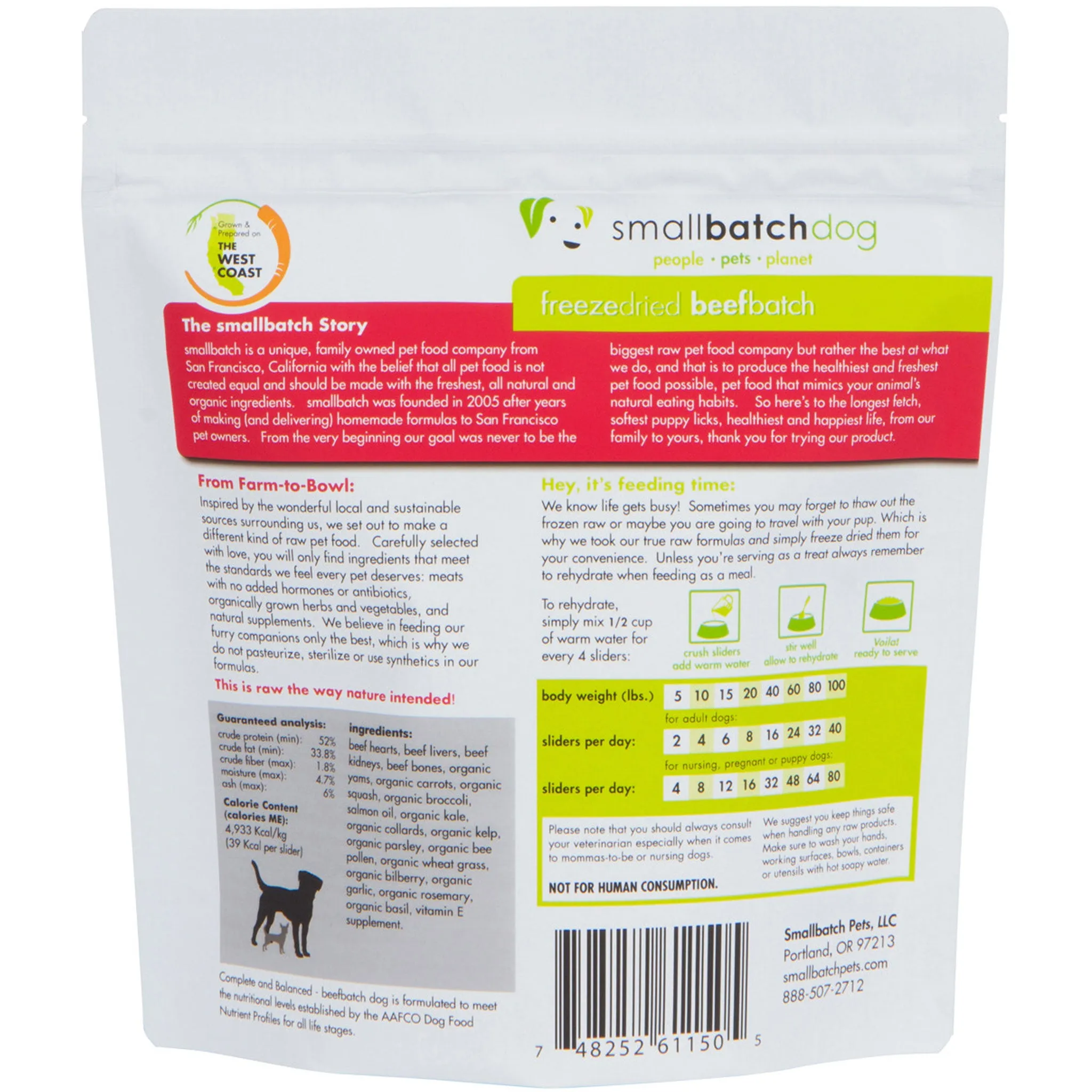 Smallbatch Freeze-Dried Beef Dog Food