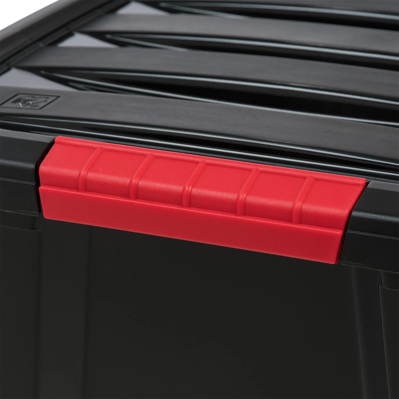 Stack & Pull™ Storage Box - 32 QT, 6 Pack, Black