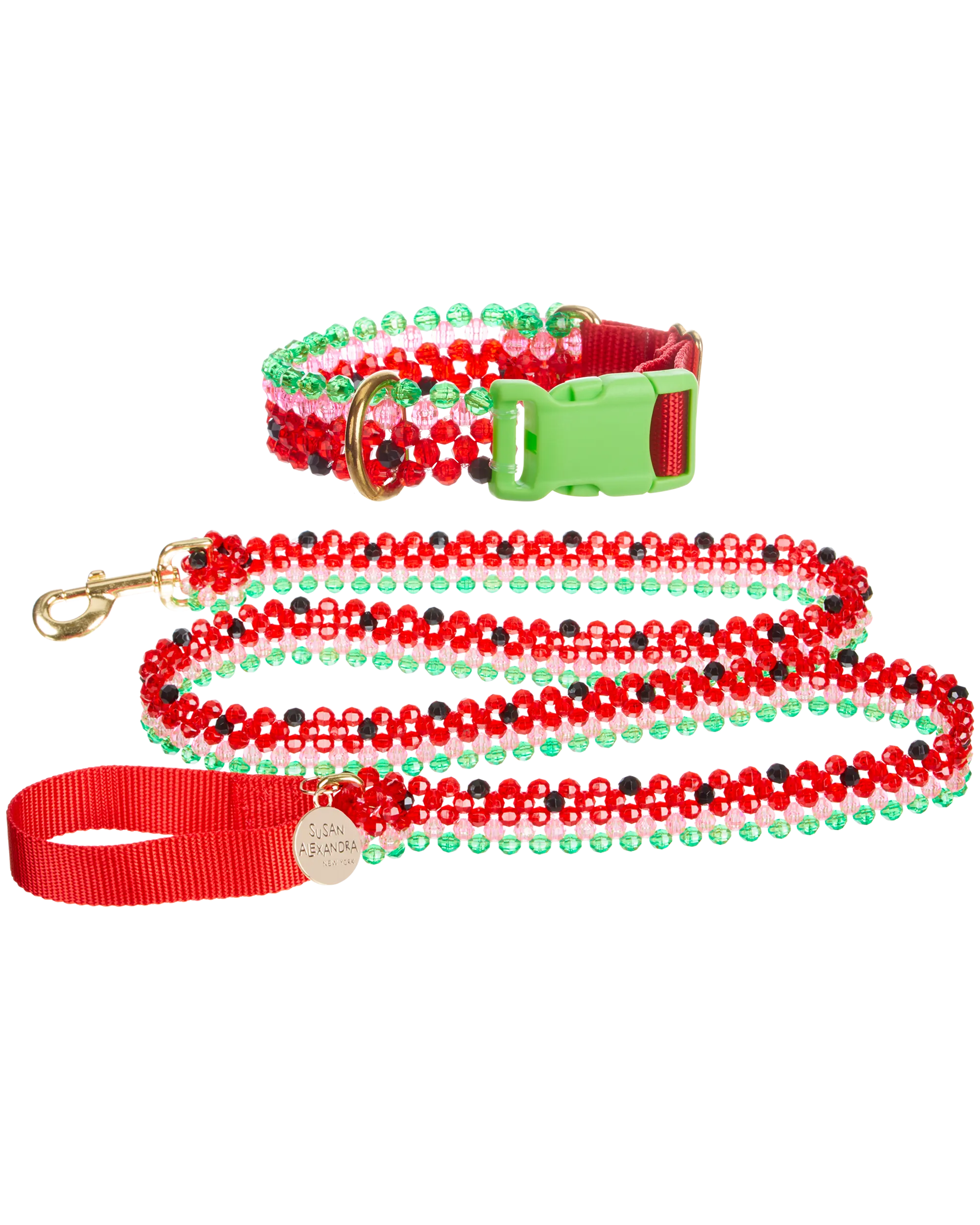 Watermelon Dog Collar and Leash